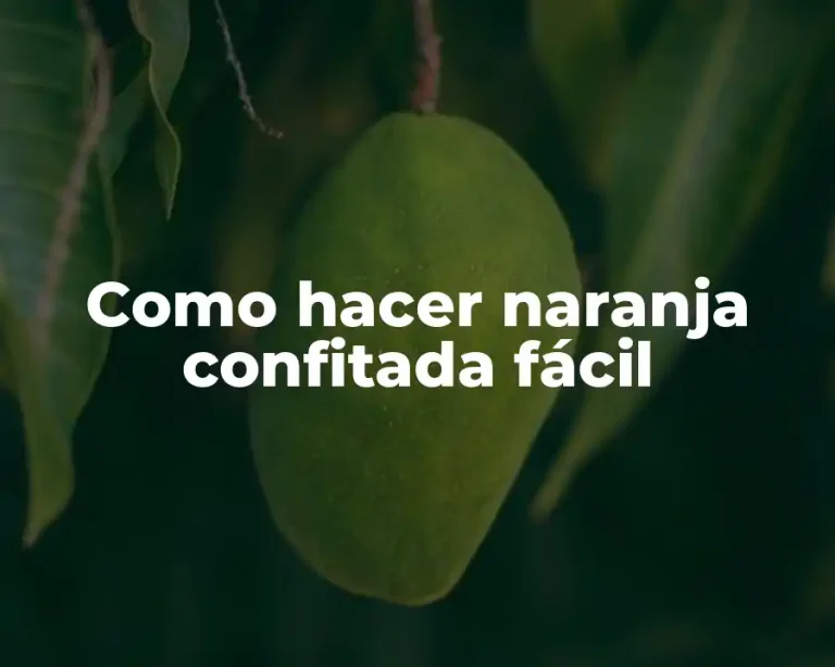 Como hacer naranja confitada fácil
