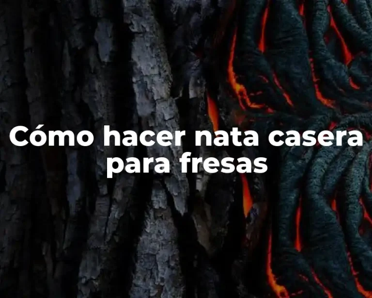 Cómo hacer nata casera para fresas