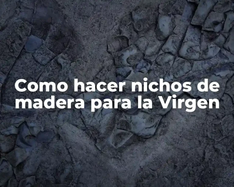 Como hacer nichos de madera para la Virgen