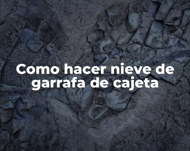 Como hacer nieve de garrafa de cajeta