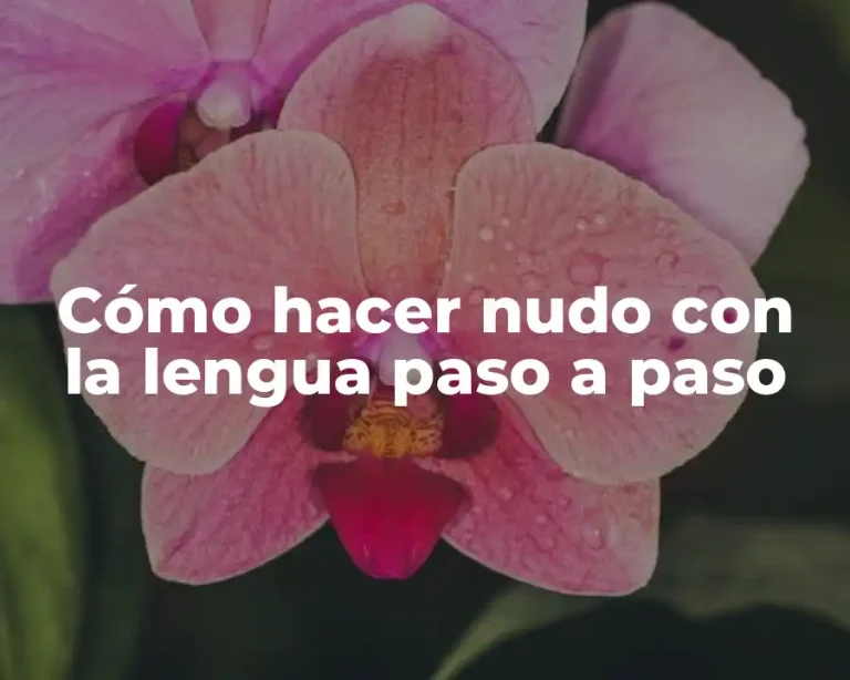 Cómo hacer nudo con la lengua paso a paso