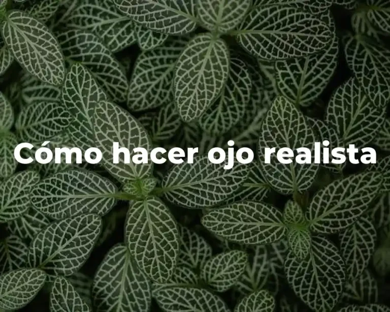 Cómo hacer ojo realista