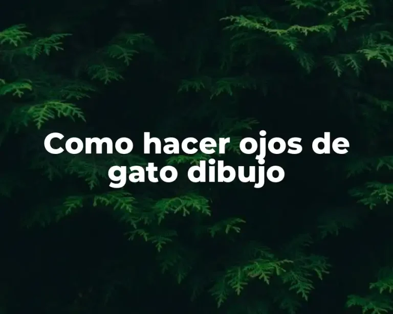 Como hacer ojos de gato dibujo