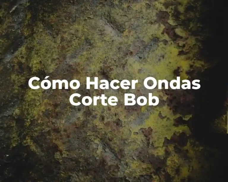 Cómo Hacer Ondas Corte Bob