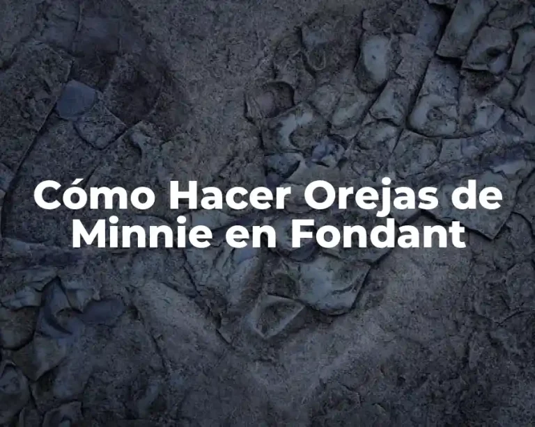 Cómo Hacer Orejas de Minnie en Fondant