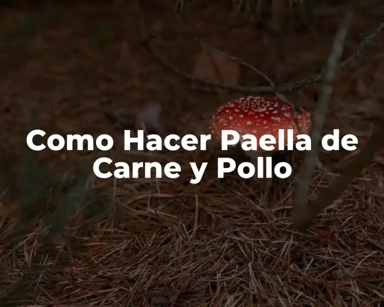 Como Hacer Paella de Carne y Pollo