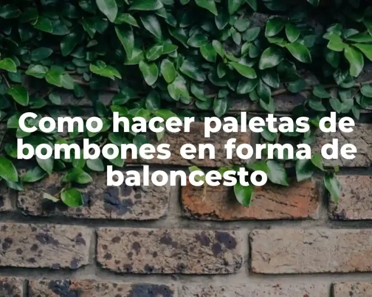 Como hacer paletas de bombones en forma de baloncesto