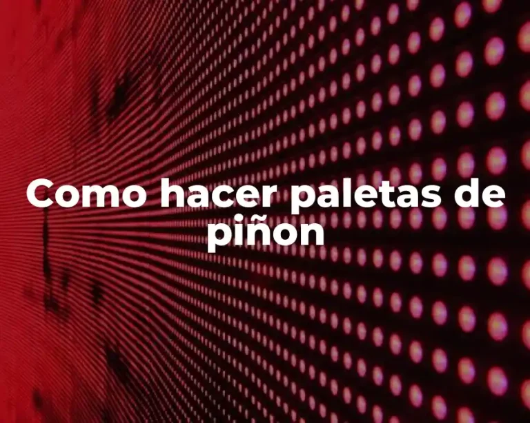 Como hacer paletas de piñon