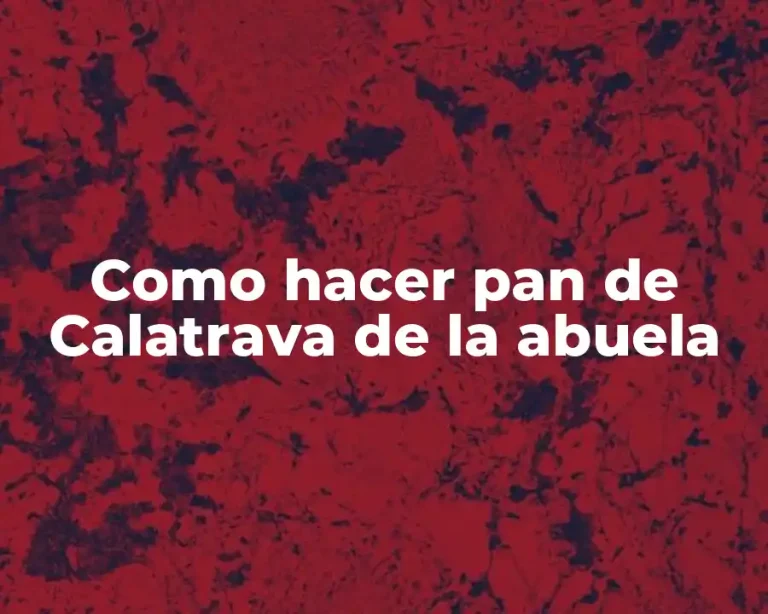 Como hacer pan de Calatrava de la abuela