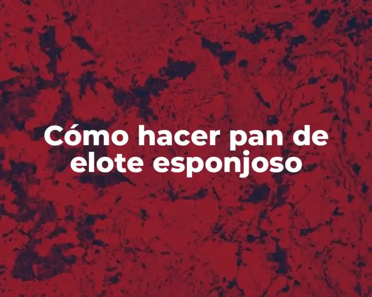 Cómo hacer pan de elote esponjoso