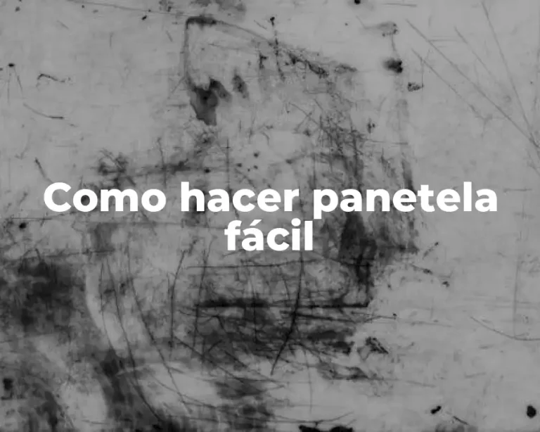 Como hacer panetela fácil