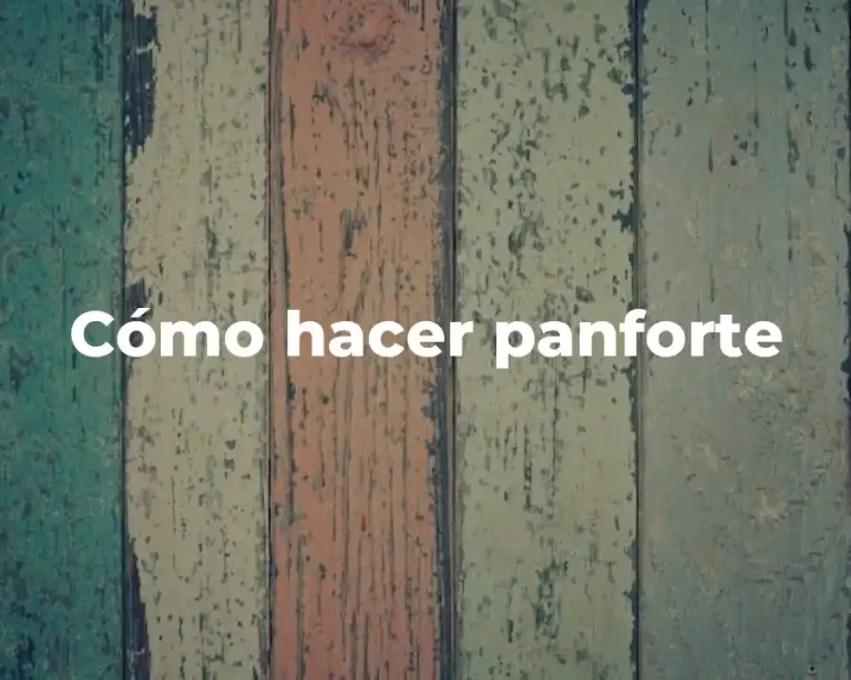 Cómo hacer panforte
