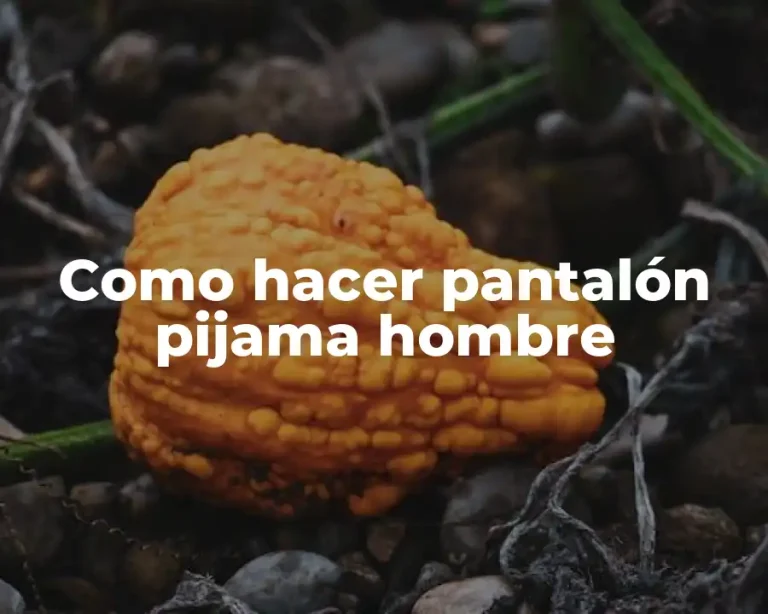 Como hacer pantalón pijama hombre