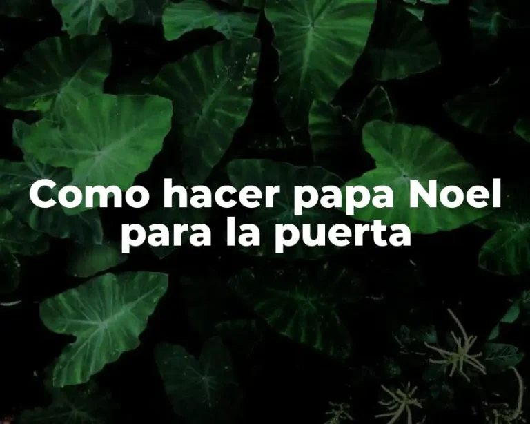 Como hacer papa Noel para la puerta