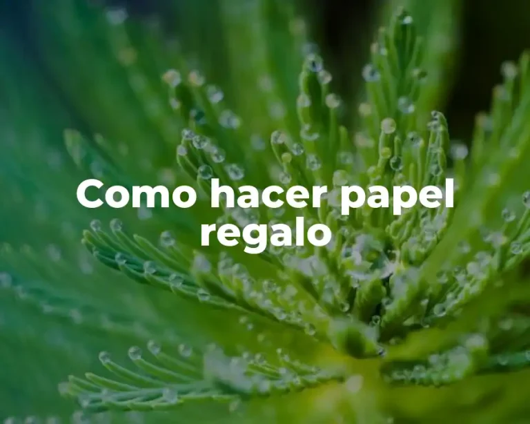 Como hacer papel regalo