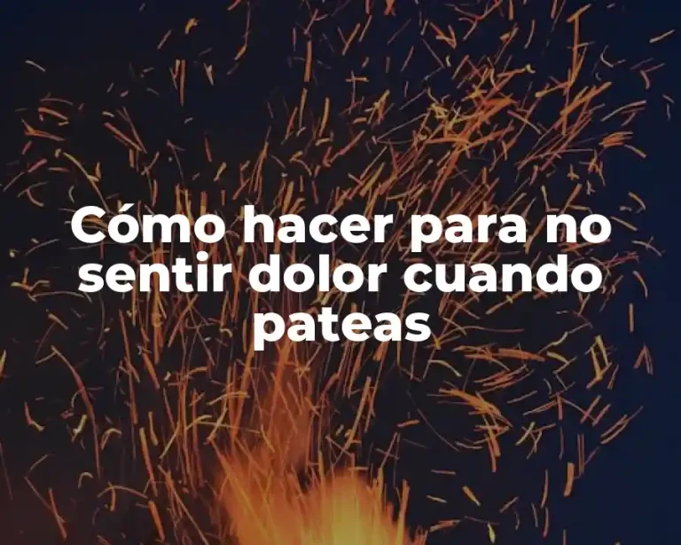 Cómo hacer para no sentir dolor cuando pateas