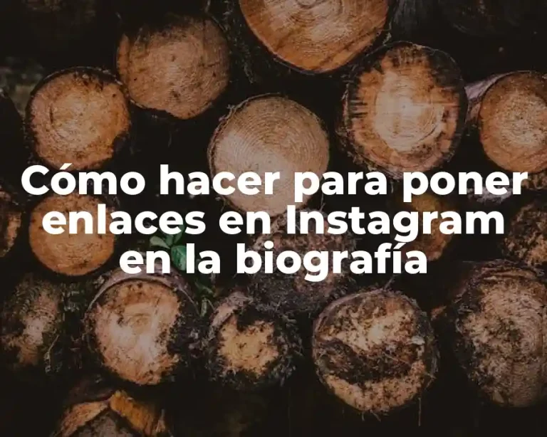 Cómo hacer para poner enlaces en Instagram en la biografía