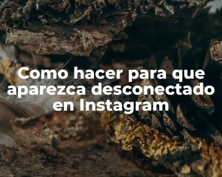 Como hacer para que aparezca desconectado en Instagram