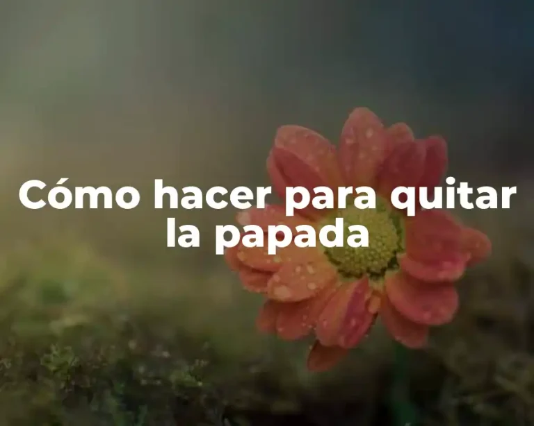 Cómo hacer para quitar la papada