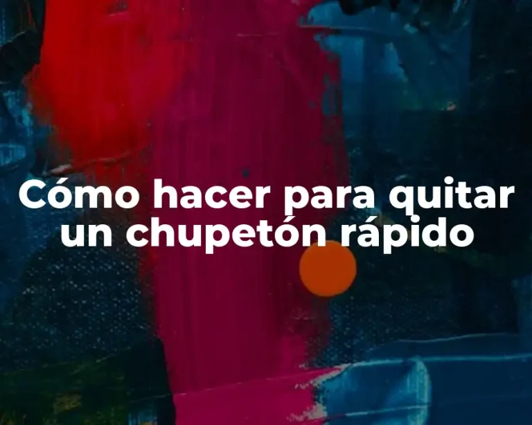 Cómo hacer para quitar un chupetón rápido