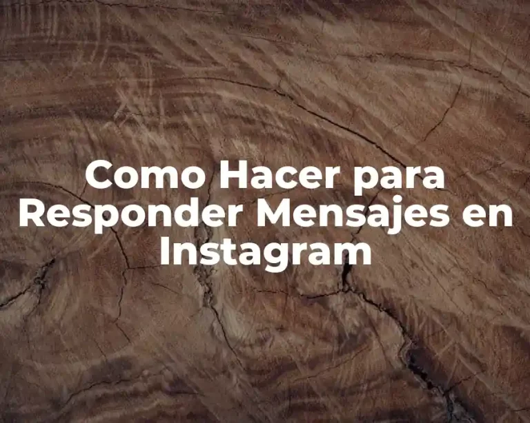 Como Hacer para Responder Mensajes en Instagram