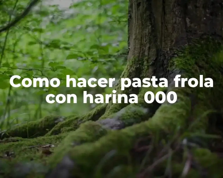 Como hacer pasta frola con harina 000