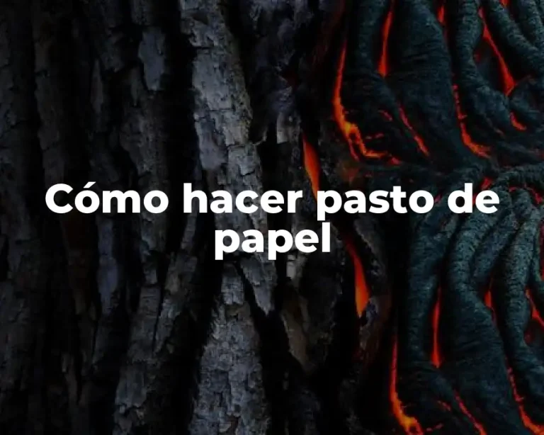 Cómo hacer pasto de papel