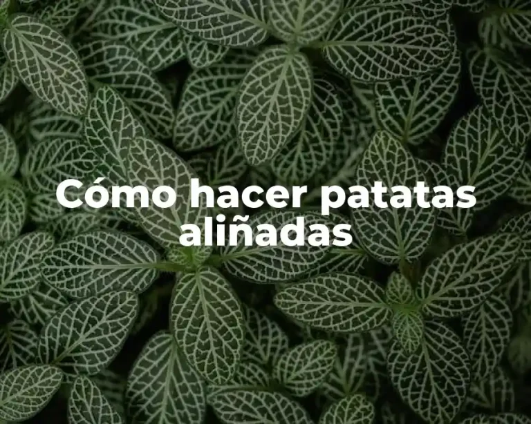 Cómo hacer patatas aliñadas