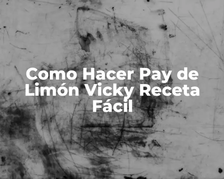 Como Hacer Pay de Limón Vicky Receta Fácil
