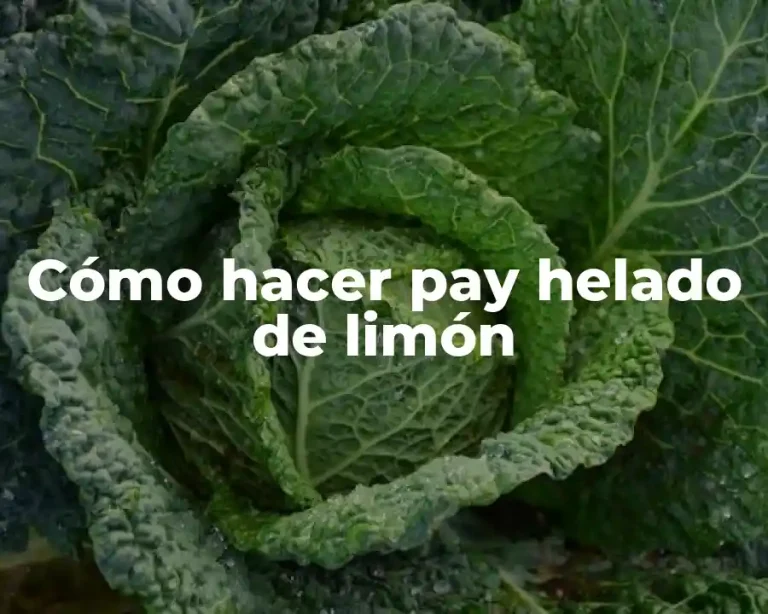 Cómo hacer pay helado de limón