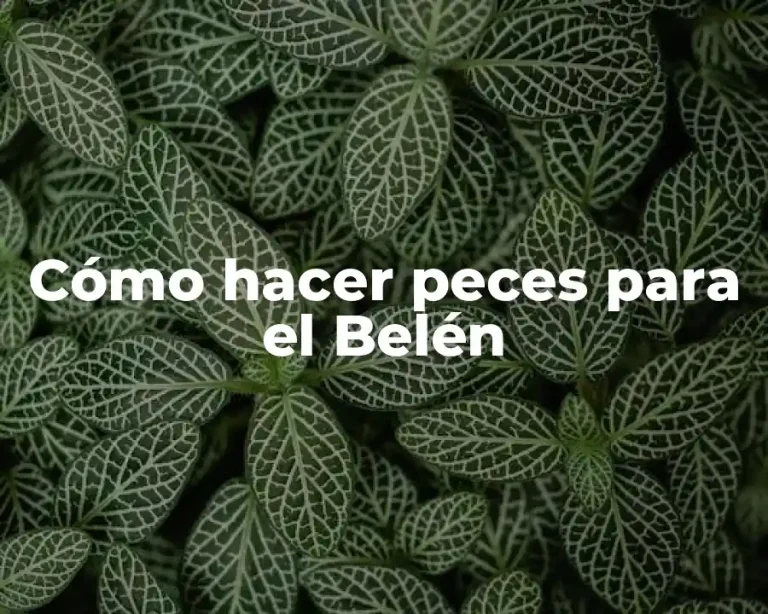 Cómo hacer peces para el Belén