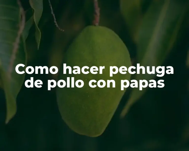 Como hacer pechuga de pollo con papas