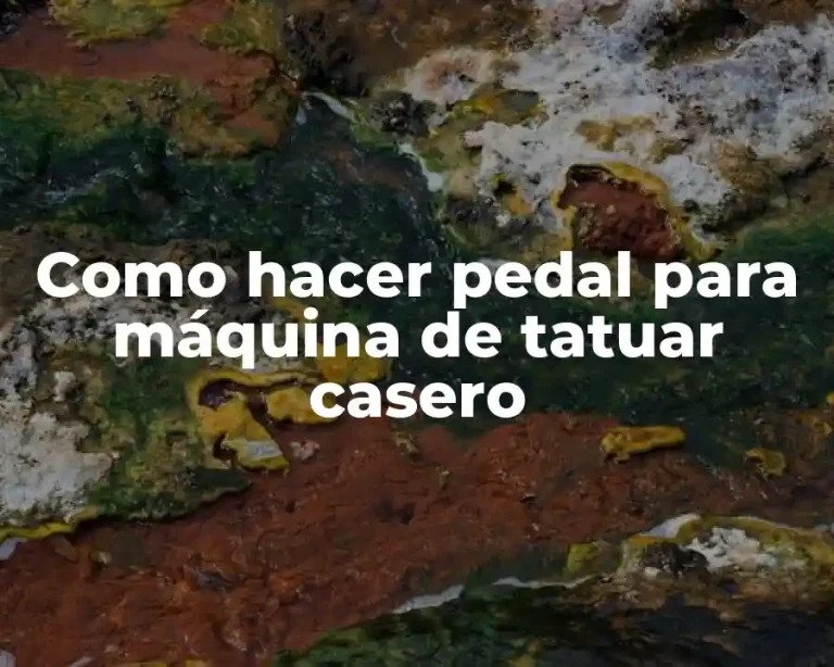 Como hacer pedal para máquina de tatuar casero