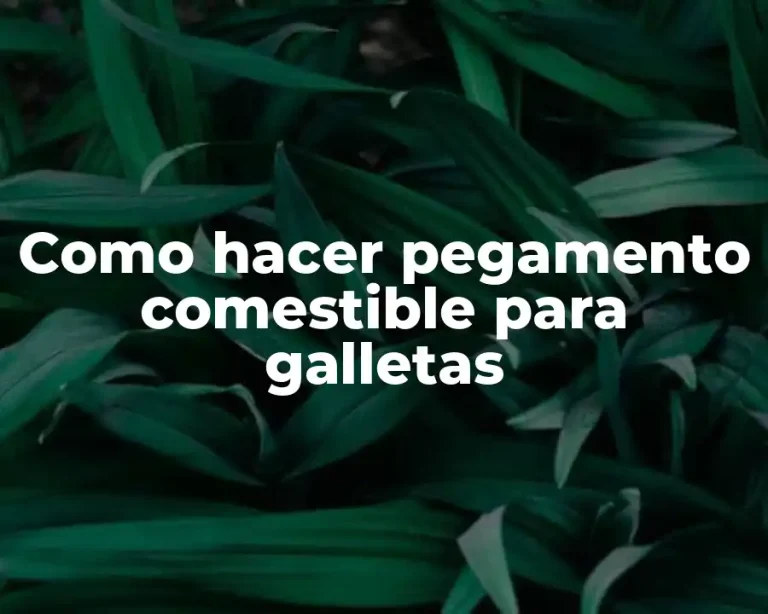 Como hacer pegamento comestible para galletas