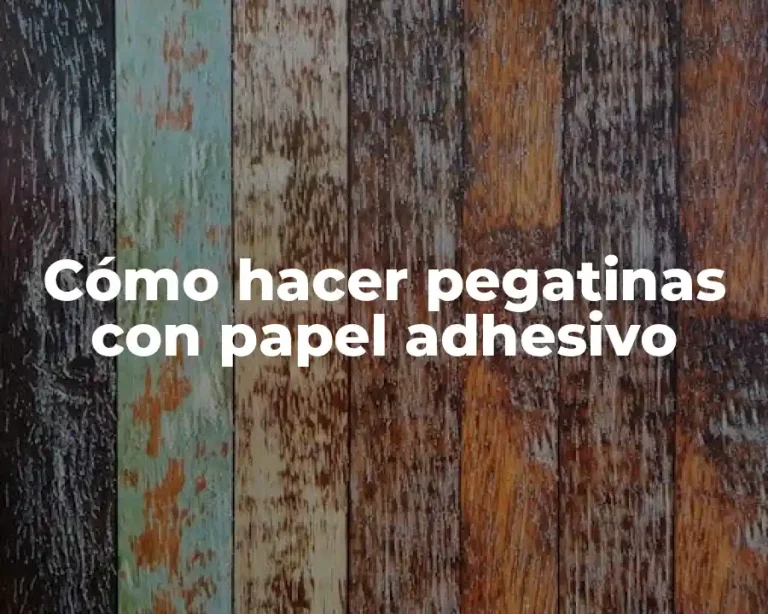Cómo hacer pegatinas con papel adhesivo