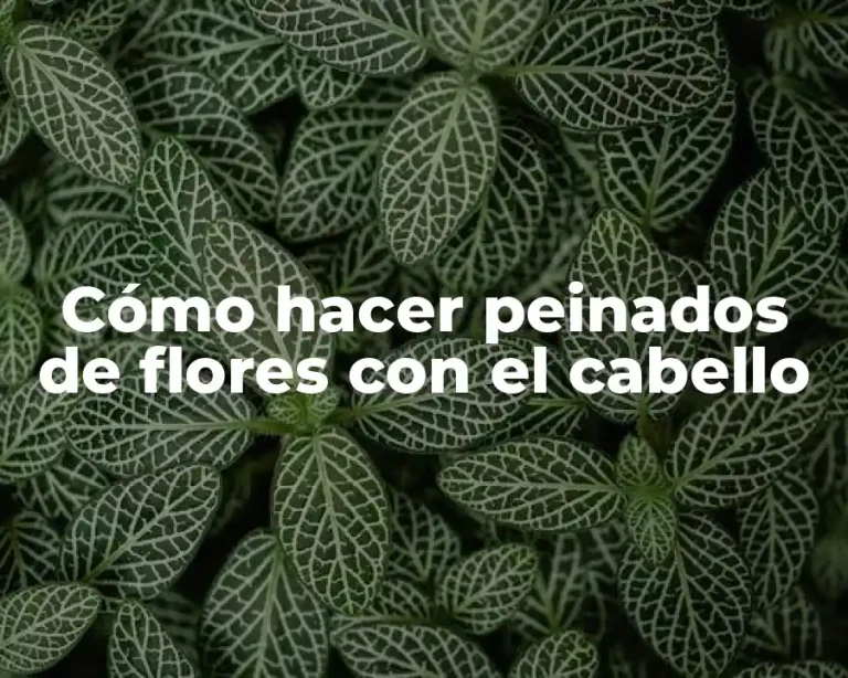 Cómo hacer peinados de flores con el cabello