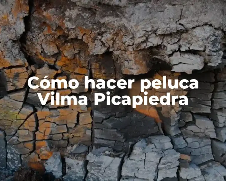 Cómo hacer peluca Vilma Picapiedra