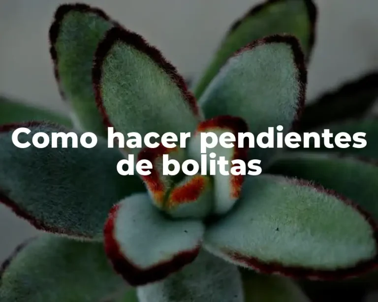Como hacer pendientes de bolitas