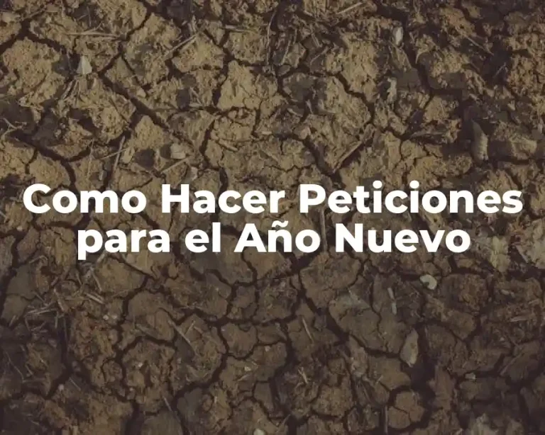 Como Hacer Peticiones para el Año Nuevo