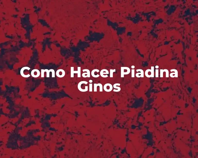 Como Hacer Piadina Ginos