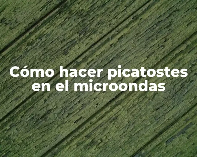 Cómo hacer picatostes en el microondas
