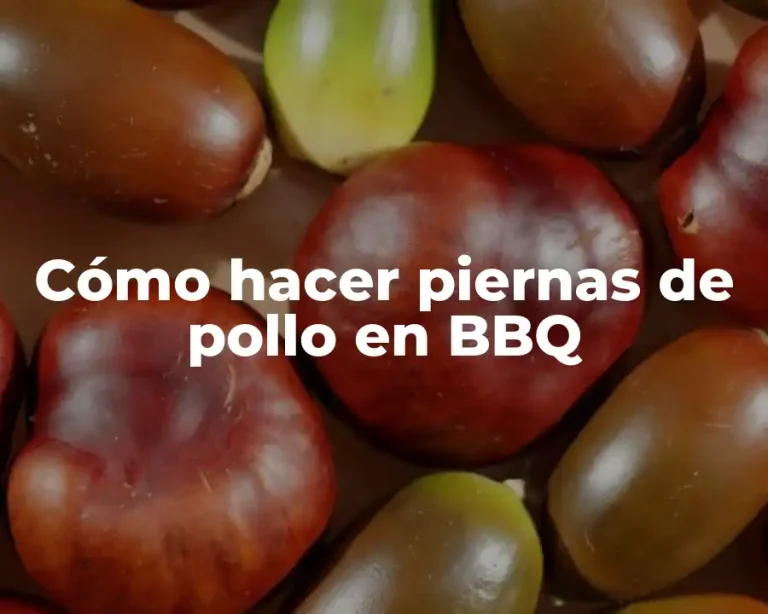 Cómo hacer piernas de pollo en BBQ