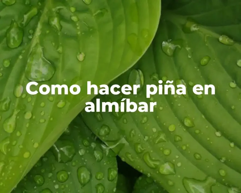 Como hacer piña en almíbar