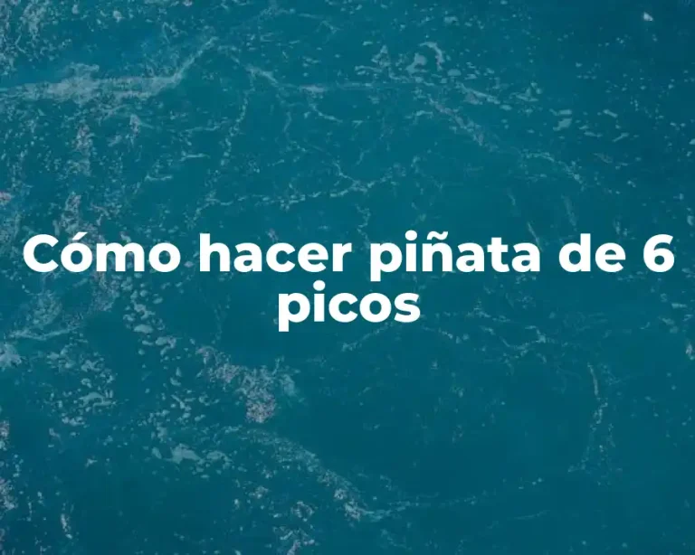 Cómo hacer piñata de 6 picos