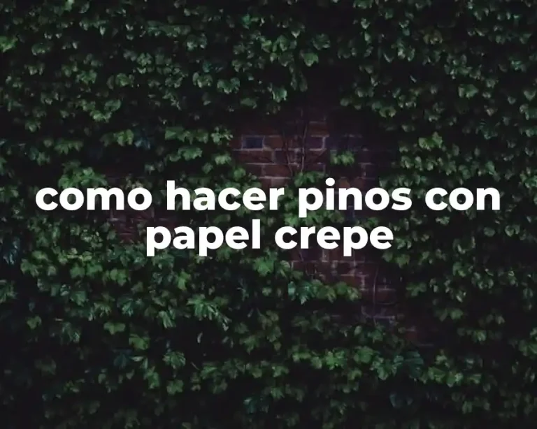 como hacer pinos con papel crepe