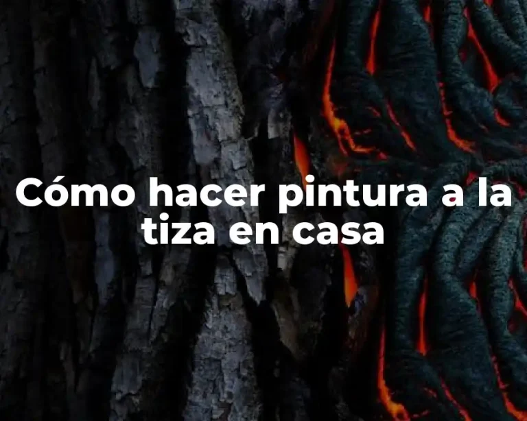 Cómo hacer pintura a la tiza en casa