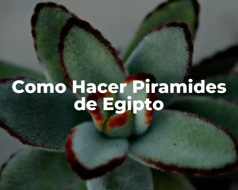 Como Hacer Piramides de Egipto