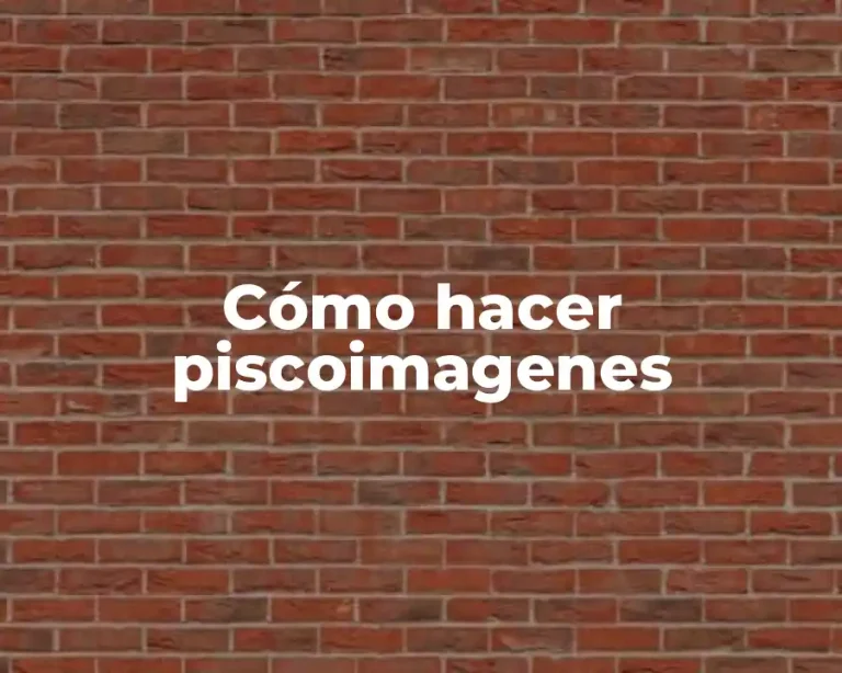 Cómo hacer piscoimagenes