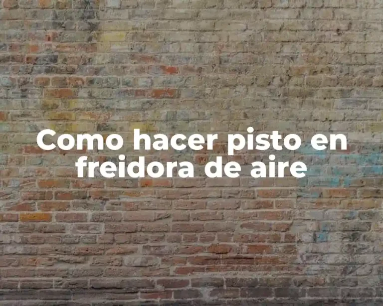 Como hacer pisto en freidora de aire