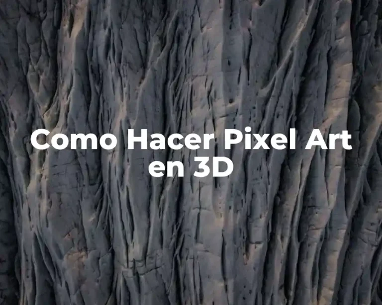 Como Hacer Pixel Art en 3D